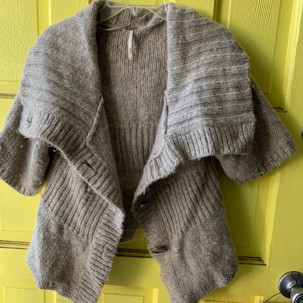 Free people 1/4 sleeve sweater